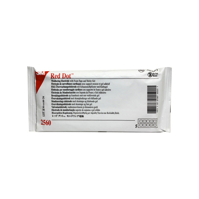 Électrode de surveillance Red Dot™, multifonctionnelle, avec gel adhésif