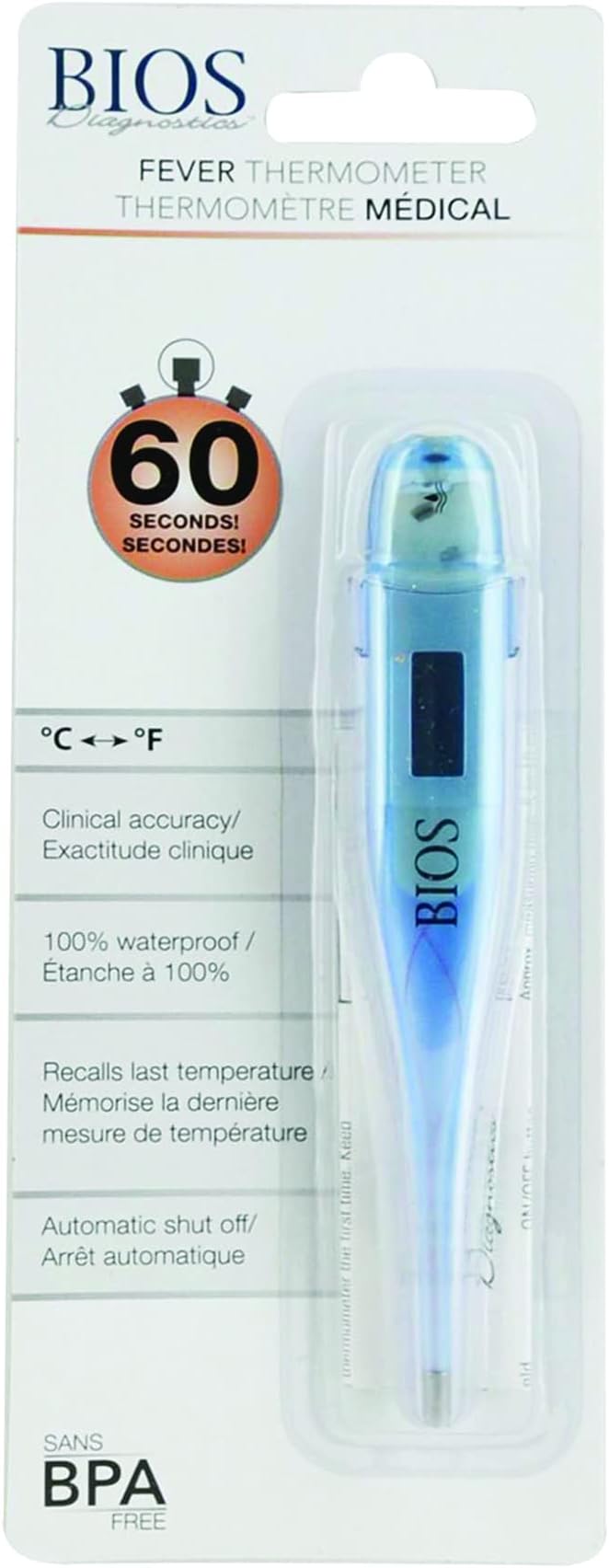 BIOS Diagnostics Digital Fever Thermometer