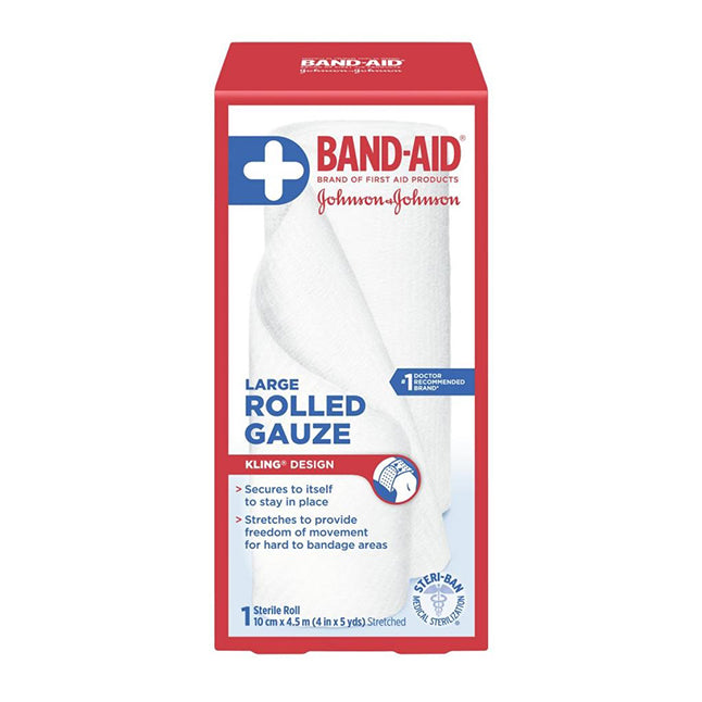 Pansements BAND-AID® en rouleau de gaze, 10 cm x 4,5 m