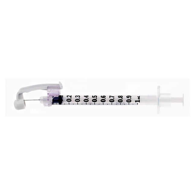 SafetyGlide Tuberculin Syringe with Permanently Attached Needle