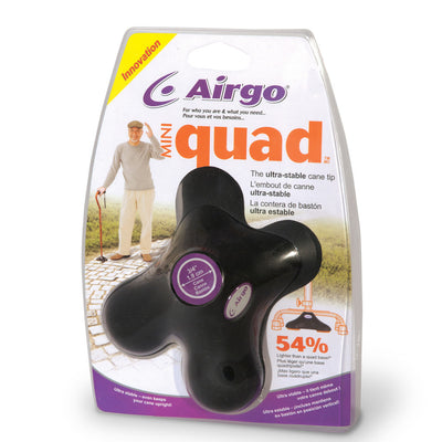 Airgo Miniquad Ultra-Stable Cane Tip, Black