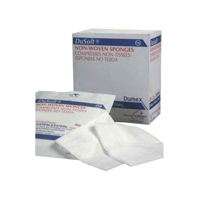 Dusoft® Gauze Sponge, Non-Woven, 4-Ply, Sterile