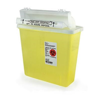 Monoject SharpStar Sharps Containers with Counter-balanced Door Lid