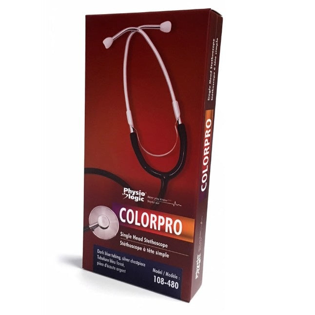 Color Pro Single Head Stethoscope, Silver Chestpiece