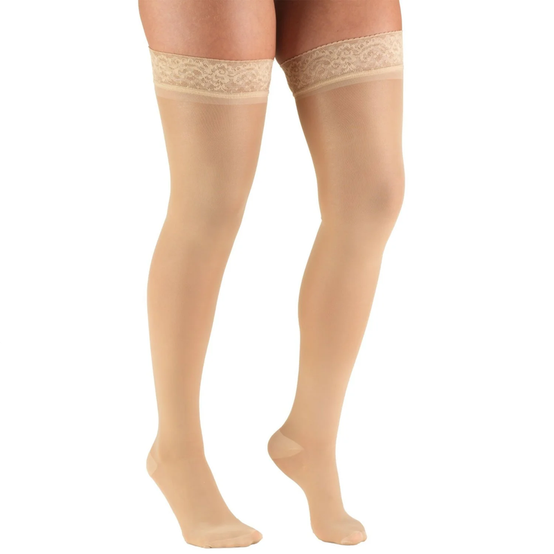 "TRUSHEER" Thigh Stockings 20-30 CT (LACE TOP)