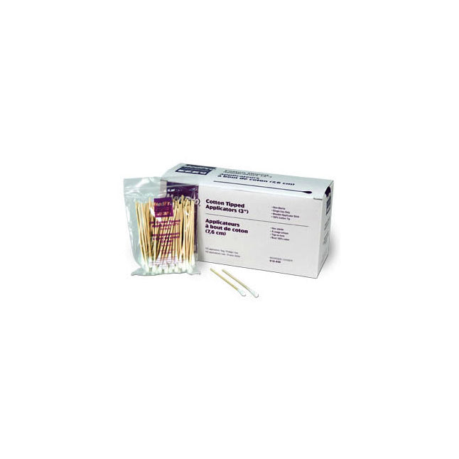 Applicateur à embout de coton MedPro®, en bois, non stérile