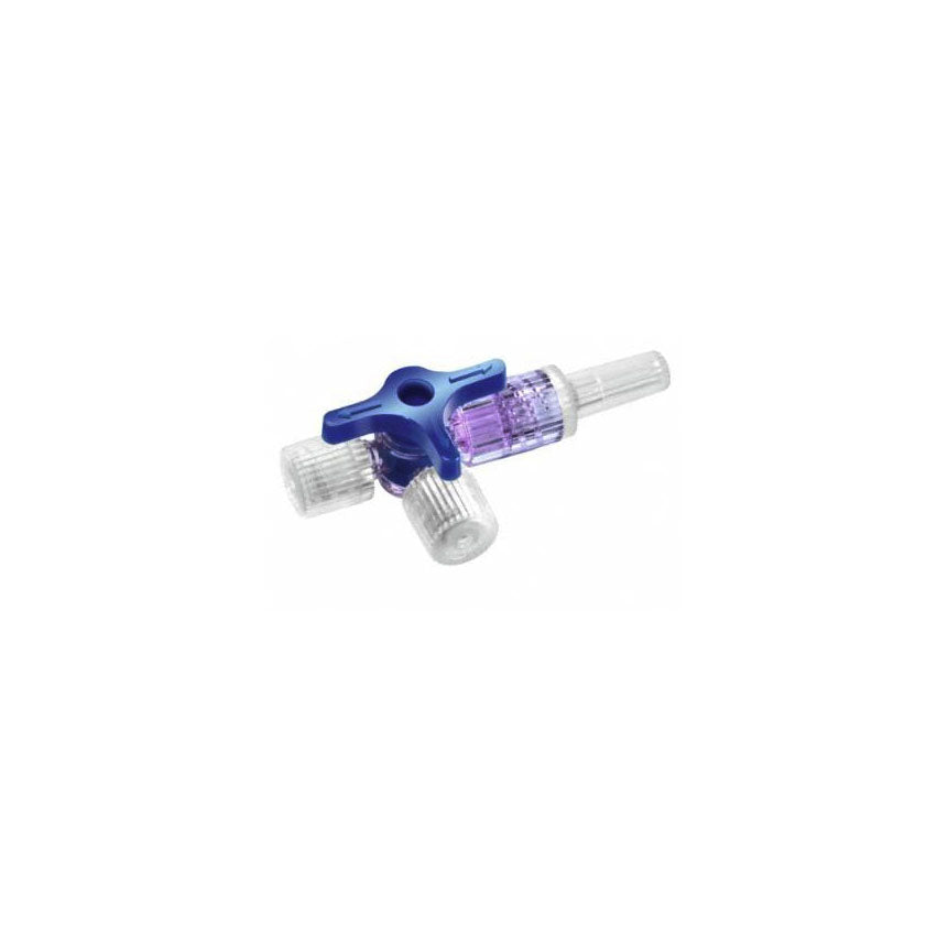 Discofix 3-Way Stopcock, Blue