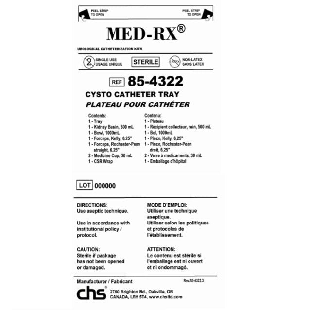 Cysto Catheter Tray