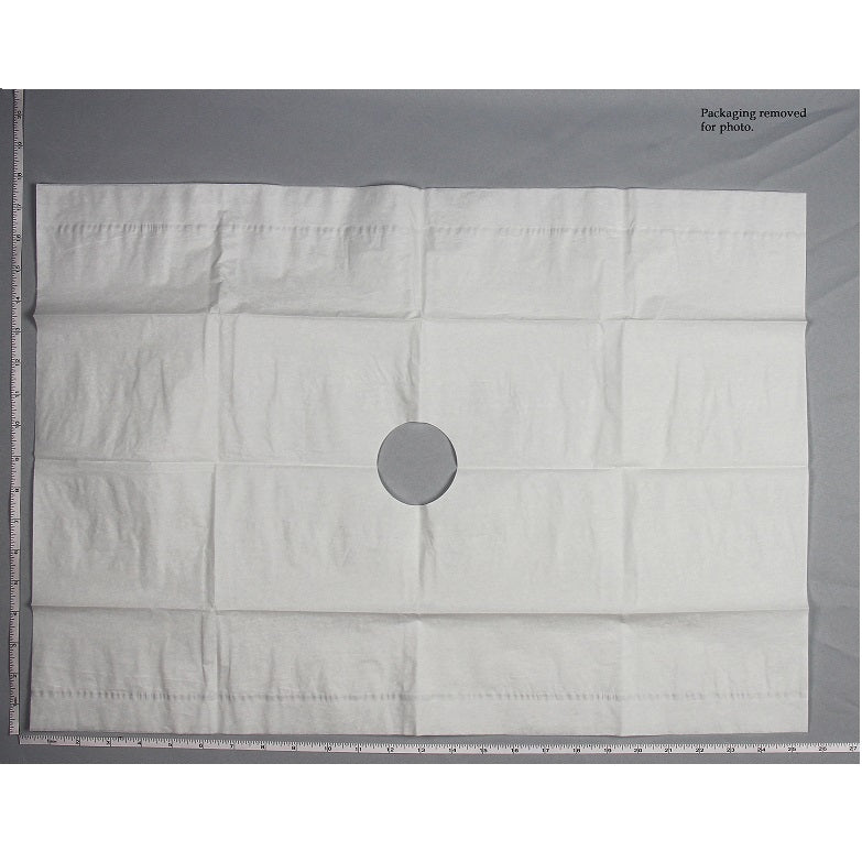 Serviette drapée, fenêtrée