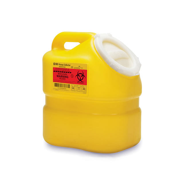 Collectionneur d'aiguilles Sharps, monobloc, jaune
