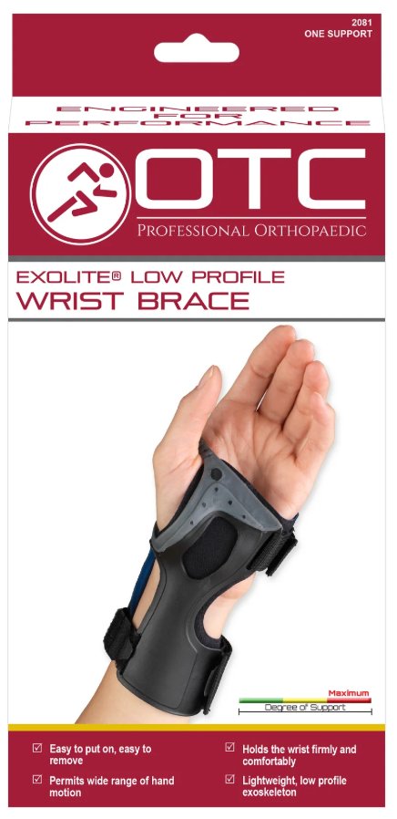 OTC Low Profile Wrist Brace Black
