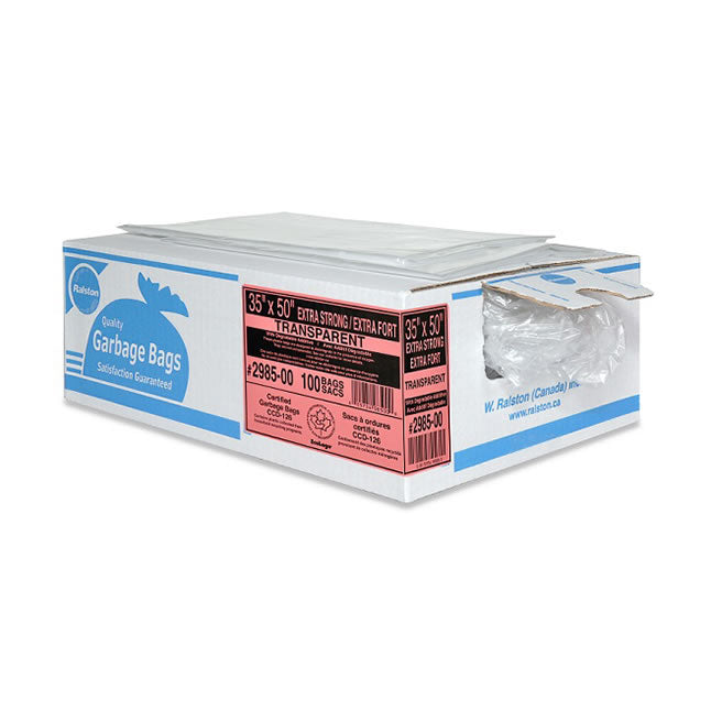 Industrial Garbage Bags 2900 Series Ecologo Certified, Strong