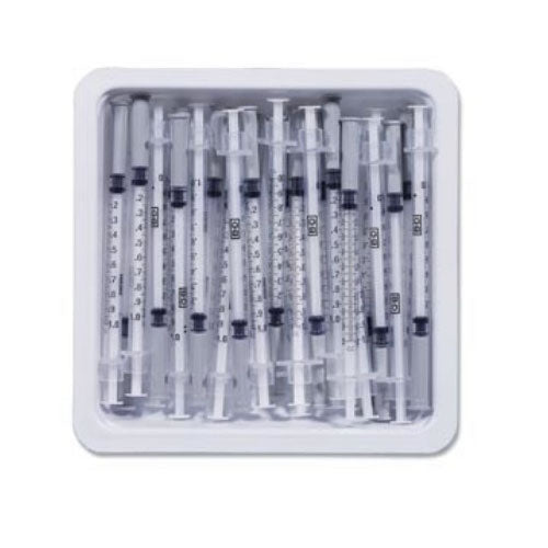 Allergist Tray with Precisionglide Permanently Attached Needle