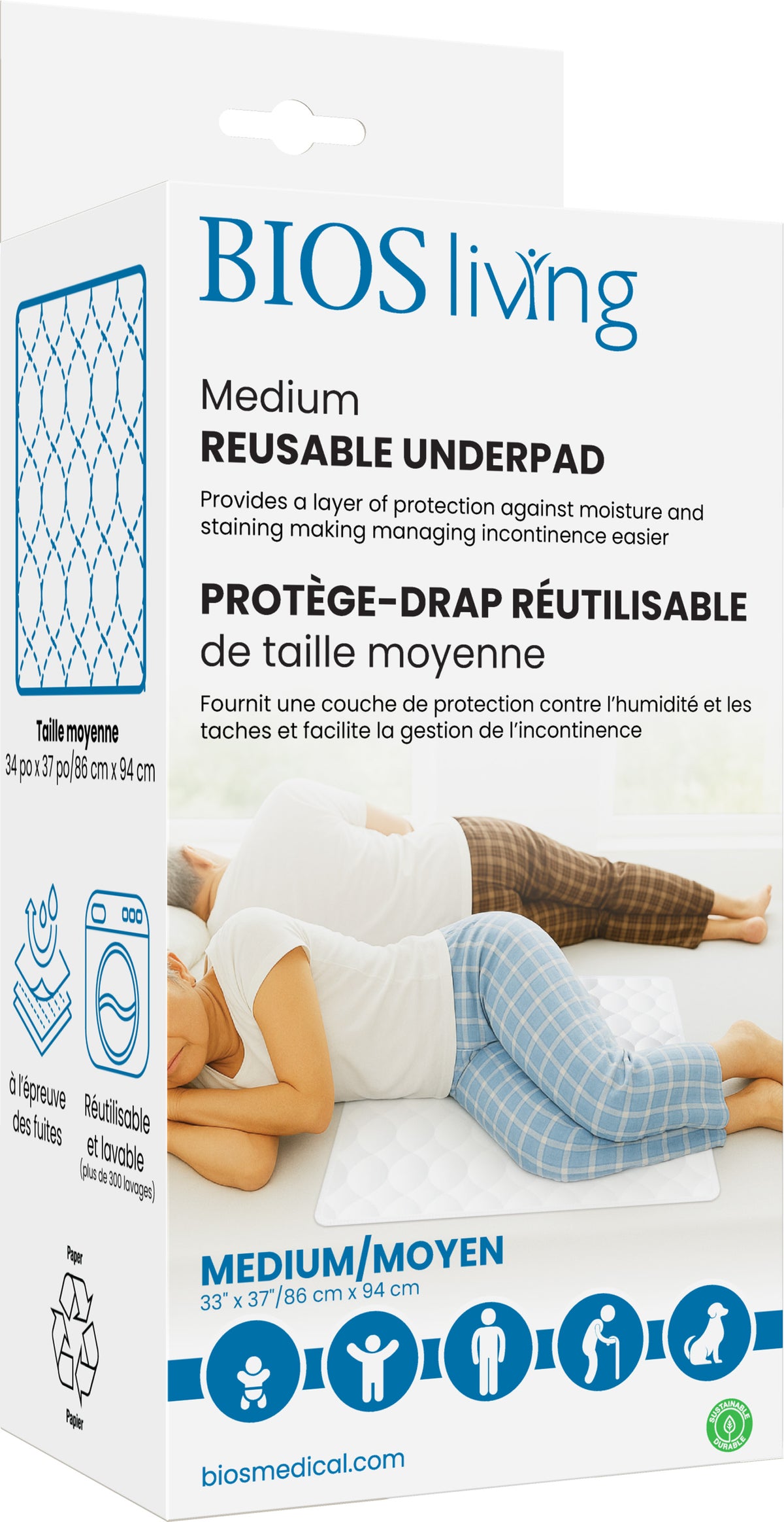 BIOS Living Reusable Washable Underpad