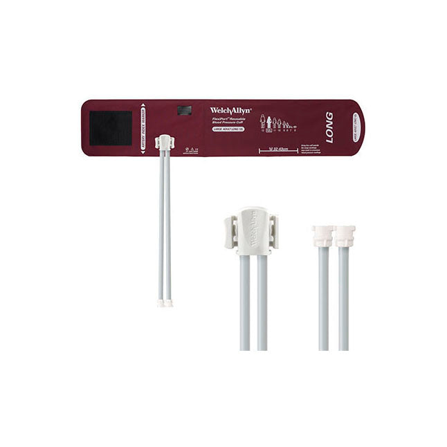 Flexiport Blood Pressure Cuff, Two Tube, with Locking Connector, Reusable