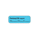 Anesthesia Label, 1" Core, W1/2" X L1-1/2"