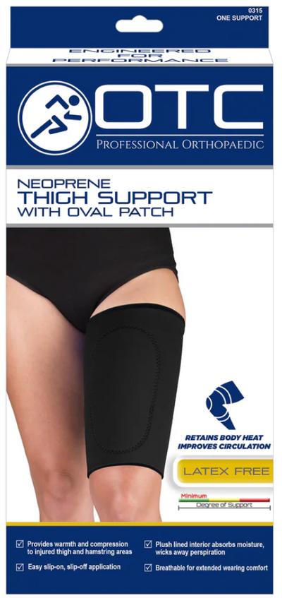 OTC Neoprene Thigh Support Black