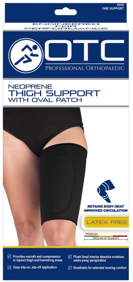 OTC Neoprene Thigh Support Black