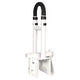 Bathtub Safety Rail/Rubber Hand Grip White/Height: 19"