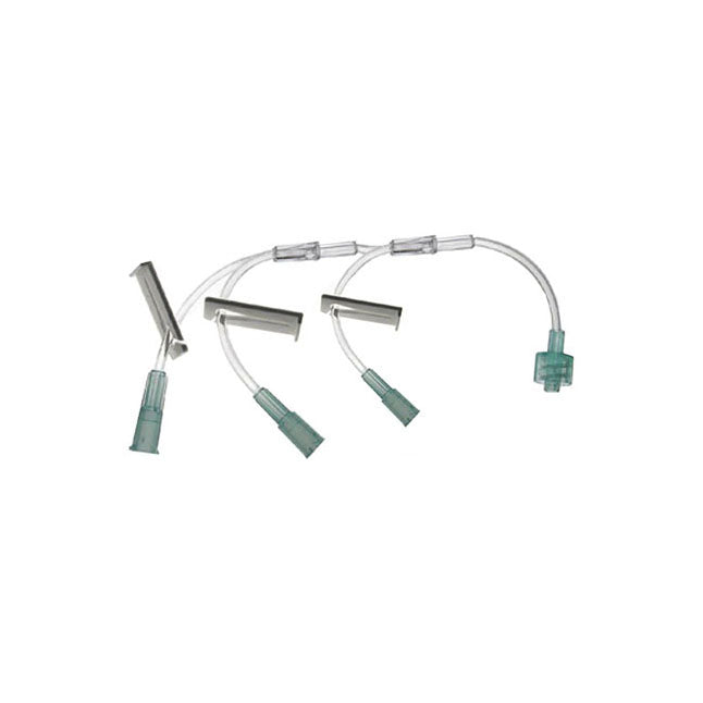 Ensemble d'extension, petit diamètre, comprenant un connecteur Luer Lock mâle distal