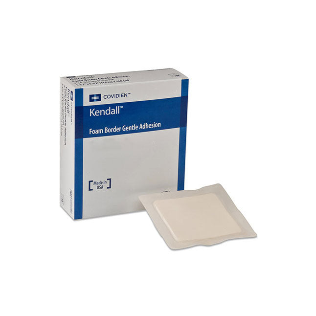 Pansement en mousse à bords doux Kendall™ avec adhésif silicone et compresse