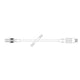 Ensemble de rallonge de cathéter droit, alésage standard, valve activée CLEARLINK Luer, 7,6"