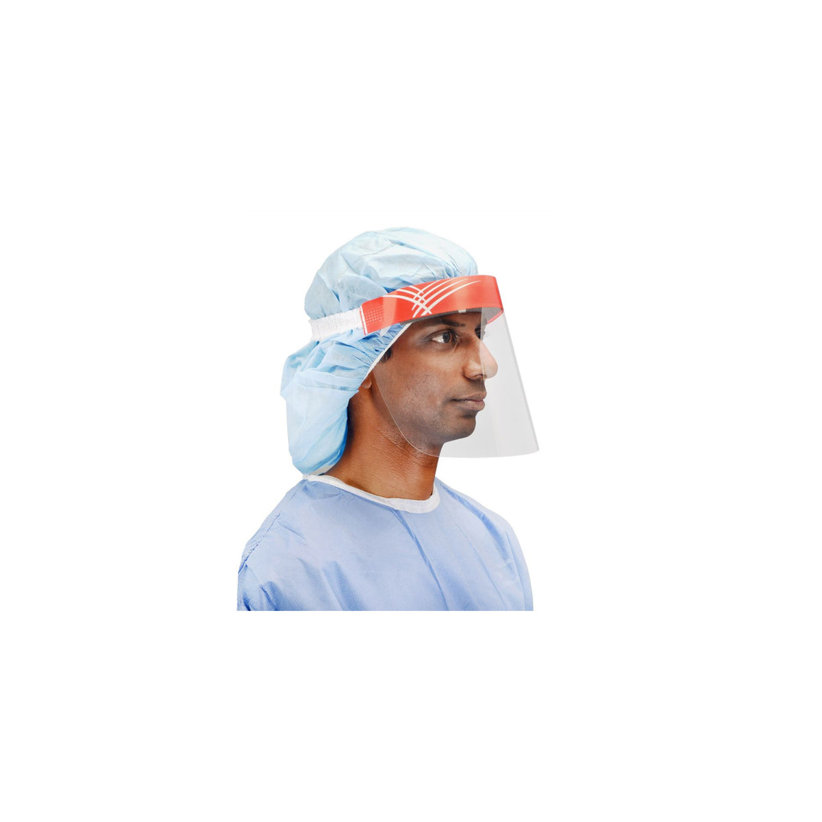 Visière de protection monobloc, bandeau en mousse