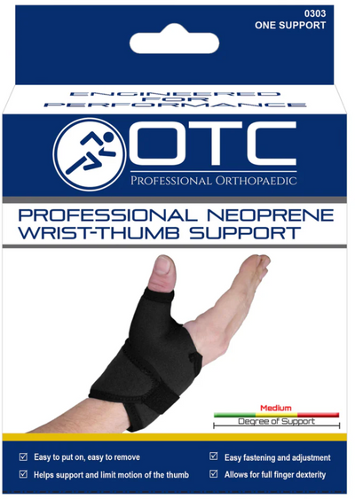 OTC Neoprene Wrist/Thumb Support Black