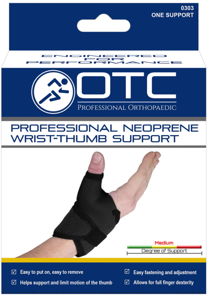 OTC Neoprene Wrist/Thumb Support Black