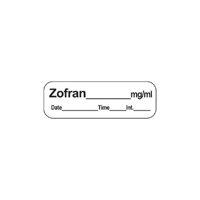 Anesthesia Label, 1" Core, W1/2" X L1-1/2"