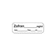 Anesthesia Label, 1" Core, W1/2" X L1-1/2"