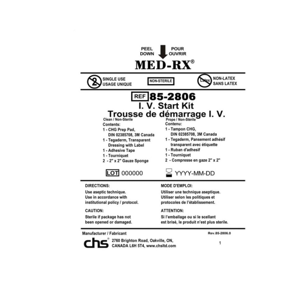 Kit de démarrage Med-Rx® IV - 85-2806
