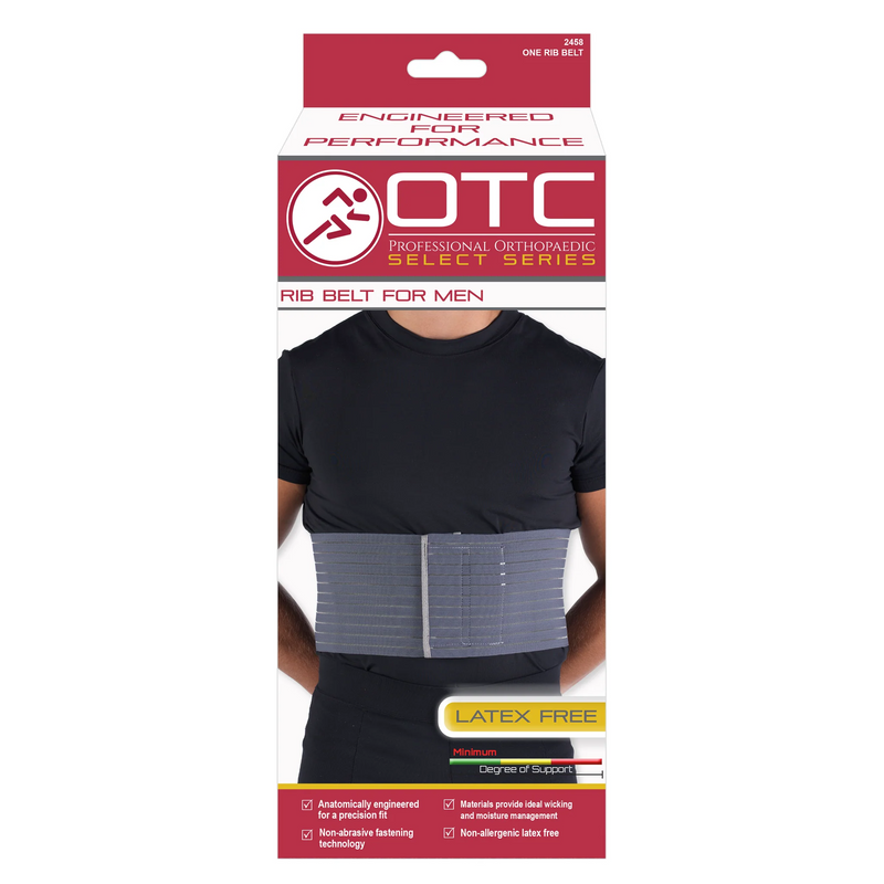 OTC Men's 6" Universal Rib Belt Grey