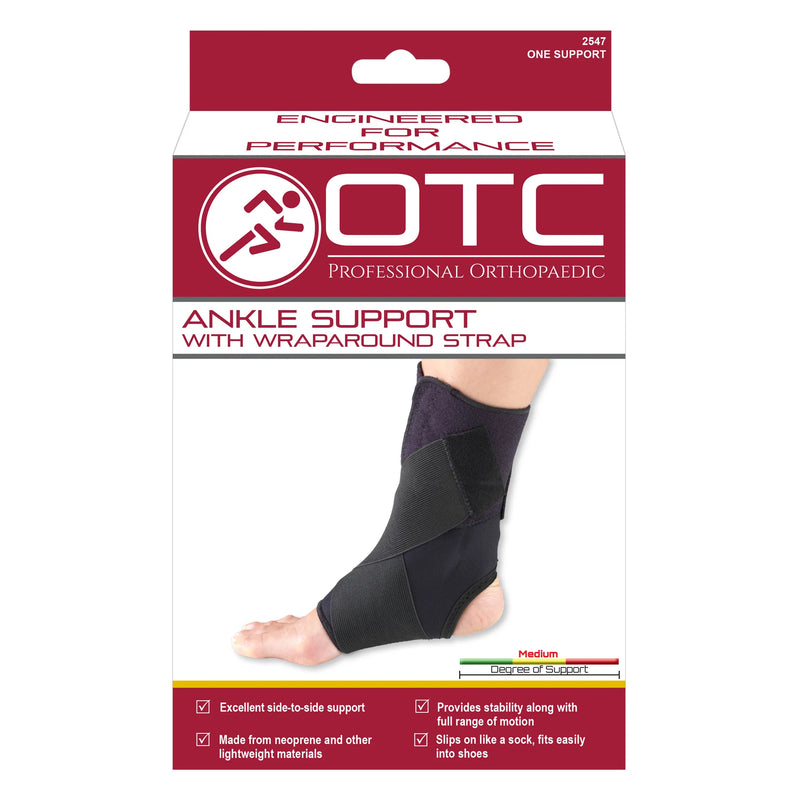 OTC Neoprene Ankle Support/Strap Black