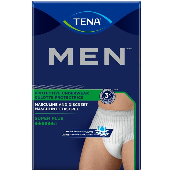 TENA Men Protective Underwear, Super Plus Absorbency