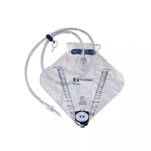 Poche de recueil d'urine Dover™ avec prélèvement à l'aiguille, chambre anti-reflux, orifice de drainage 2000 ml