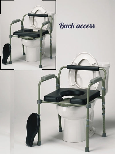 Padded Folding Commode Chair
