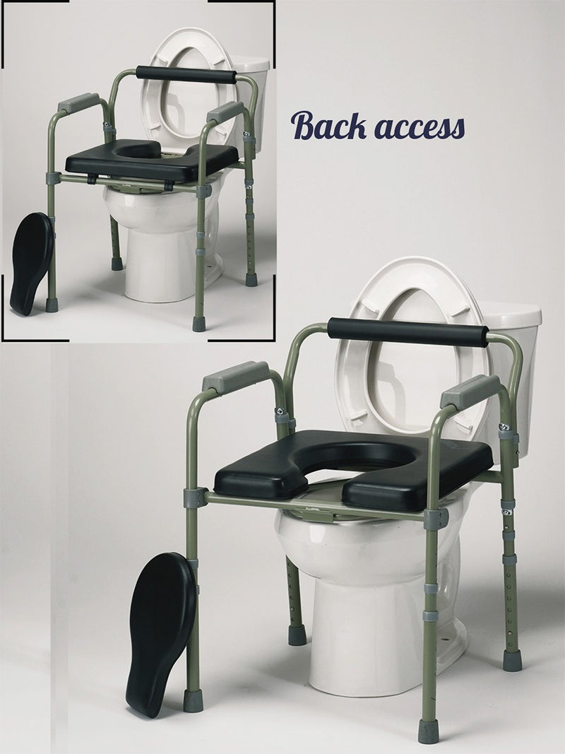 Padded Folding Commode Chair