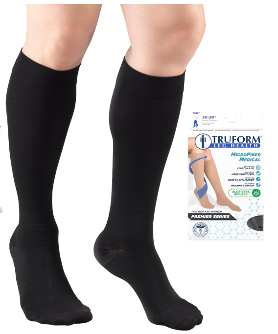 BELOW-KNEE Microfiber SOCKS/ALOE Vera 20-30 CT