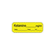 Anesthesia Label, 1" Core, W1/2" X L1-1/2"