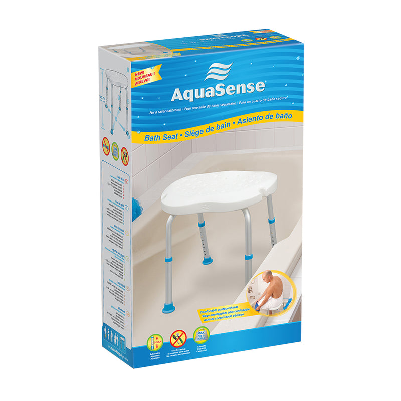 Aquasense Ergonomic Adjustable Bath Seat Without Backrest