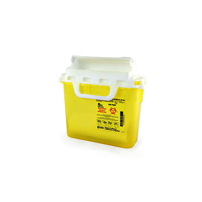 Sharps Collector, Horizontal Entry, Yellow