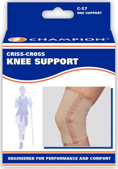 Champion Crisscross Knee Support Beige