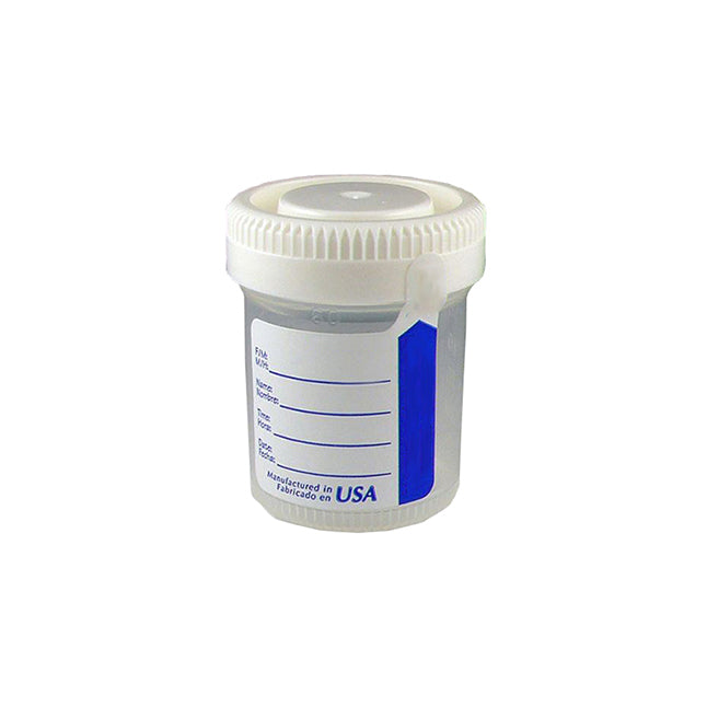 Leakbuster Specimen Container, Orange O-Ring Cap, Sterile