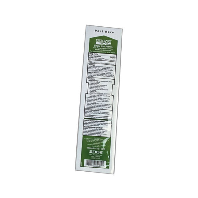 Toothette Swab System, with Perox-A-Mint Solution