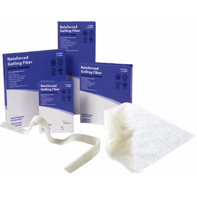 Pansement à l'alginate Cardinal Health™, fibres gélifiantes renforcées, alginate de calcium/sodium
