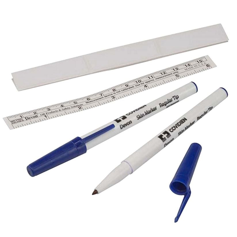 Marqueur cutané chirurgical Devon™ avec capuchon gradué