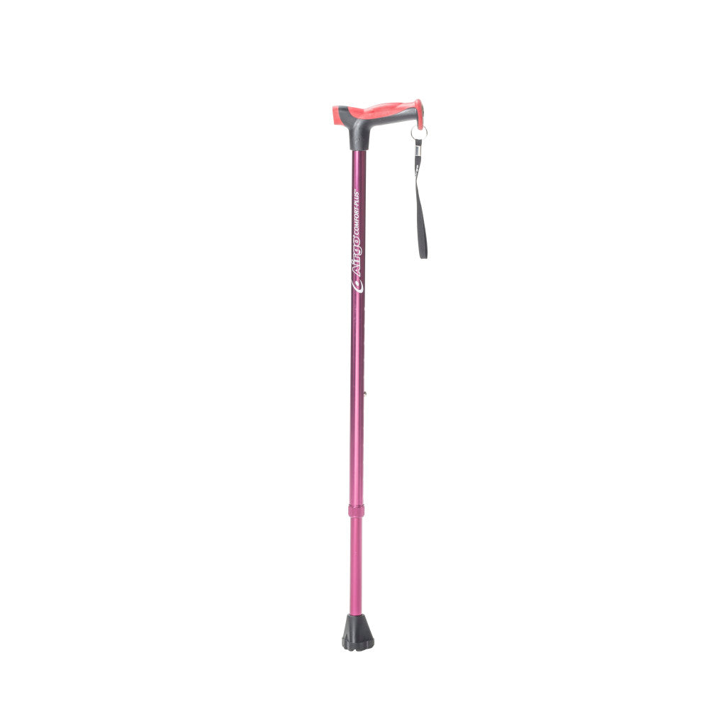 Airgo Comfort-Plus Aluminum Cane, Derby Handle (T-Handle)