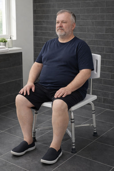 Heavy-Duty Bath Chair with Back