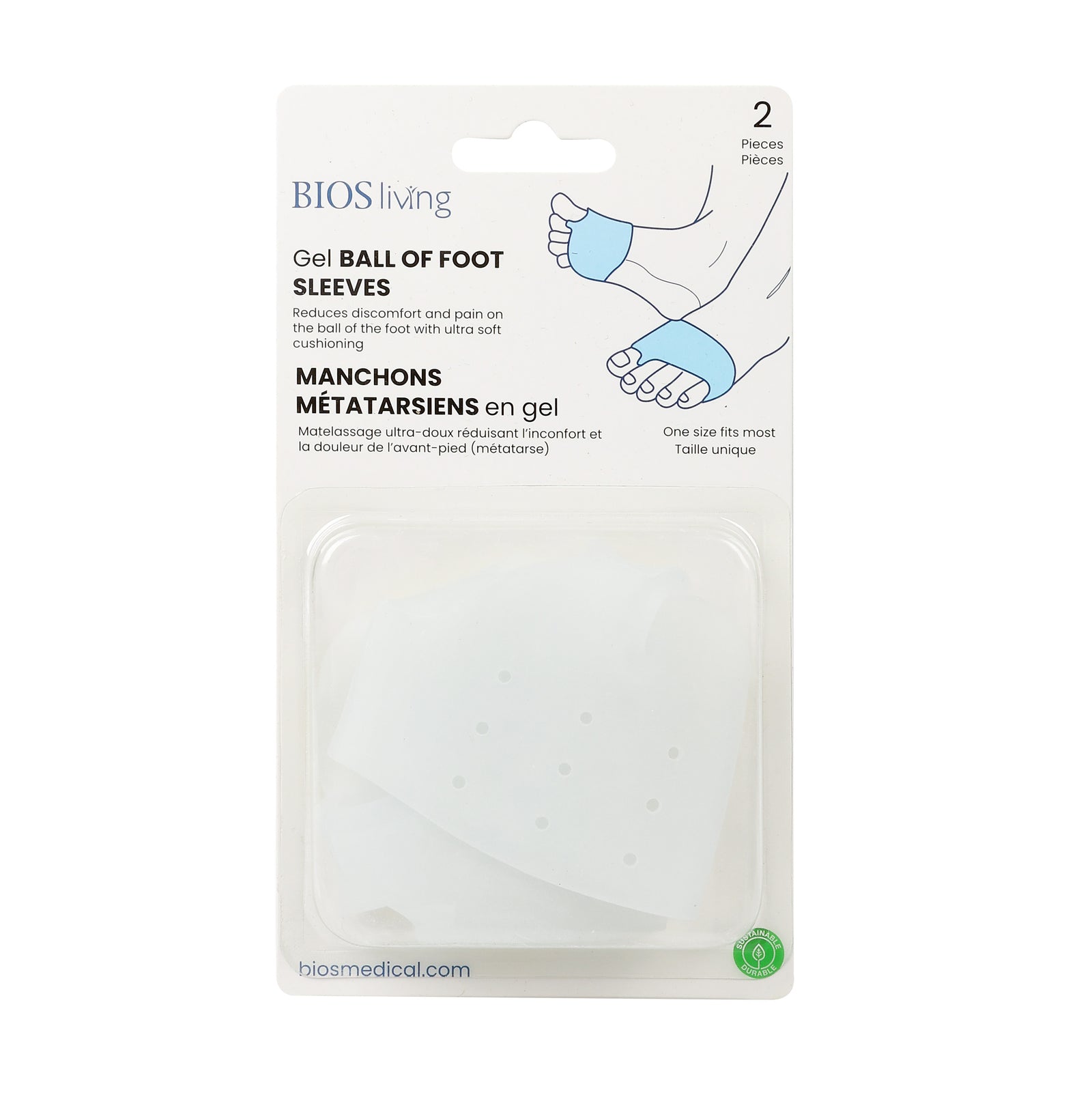BIOS Living - Gel Ball of Foot Sleeves (FT115)